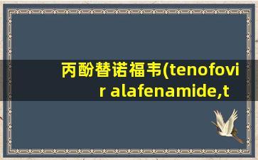 丙酚替诺福韦(tenofovir alafenamide,taf)